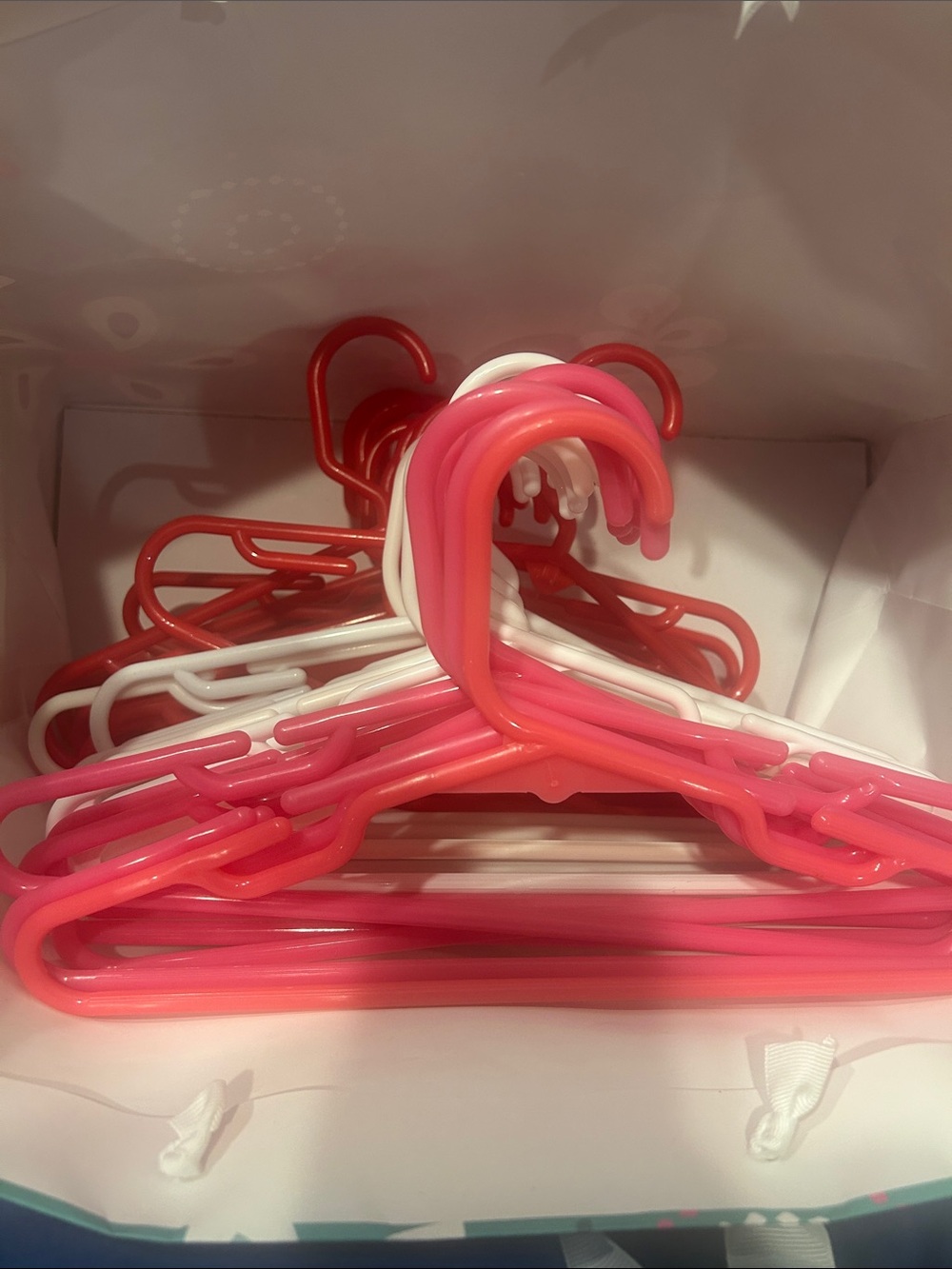 Toddler Mixed Hangers- blue and white-50 total